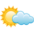 Częściowe zachmurzenie, po południu i wieczorem mniejsze zachmurzenie. Temperatura 4/14 °C.